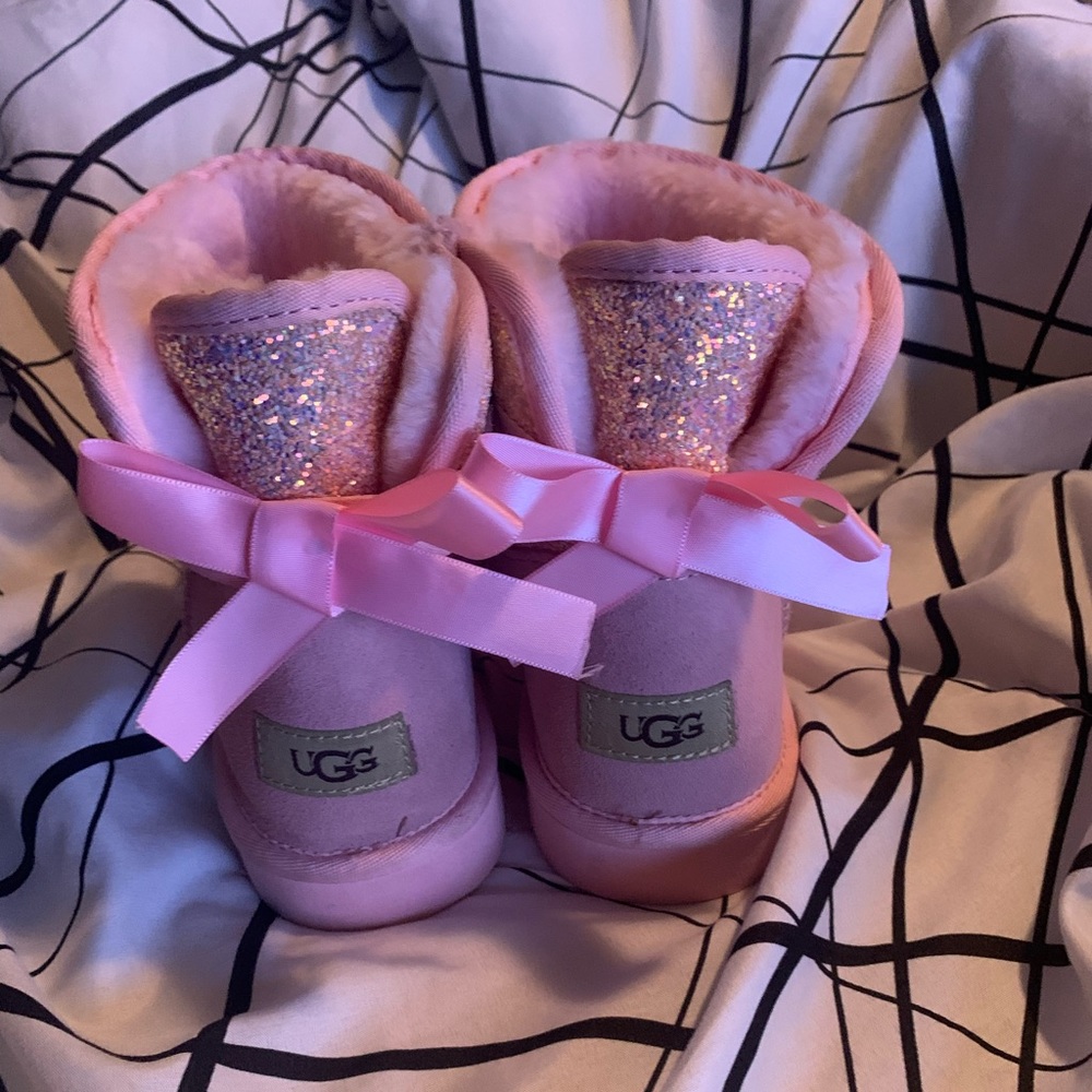 Pink Sparkly Ugg Boots